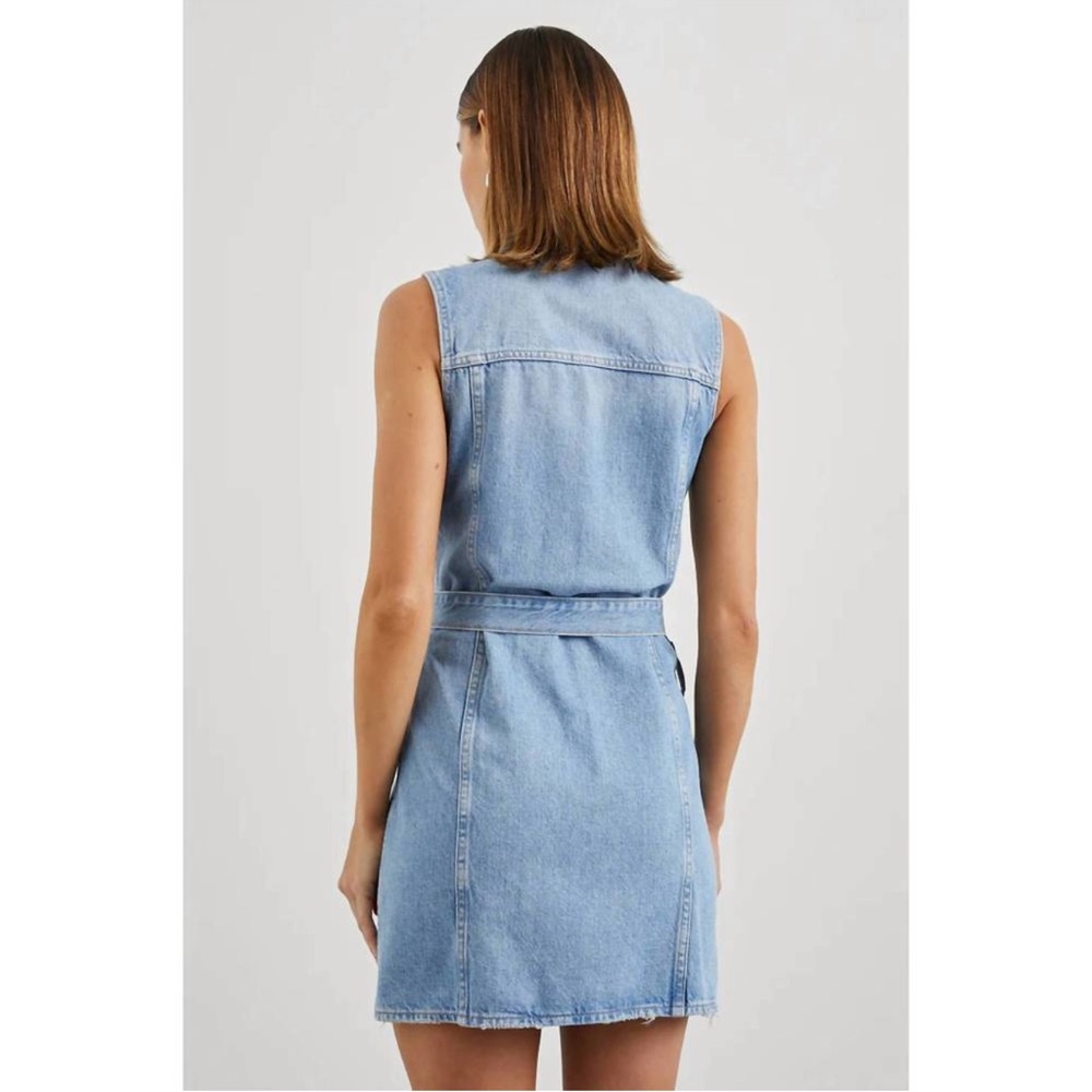 NWT Rails 100% Cotton Wilshire 100% Cotton 90s Inspired Denim Button Up Dress - Picture 7 of 16